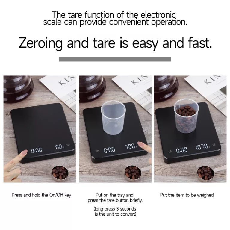 Multifunctional Coffee Electronic Scale Automatic Timing Specialized Scale Mini Home Kitchen Scale Gram Gram Scale Multifunctional Coffee Scale High Precision Drip Espresso Scale (with Battery)