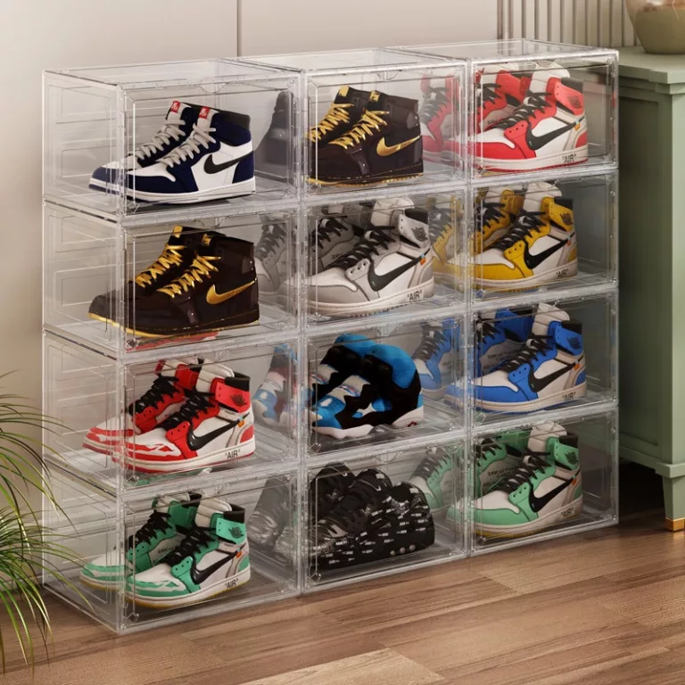 Stackable Shoe Box Combination Shoe Cabinet Household Magnetic Storage Box Non-Acrylic Transparent Shoe Boxes