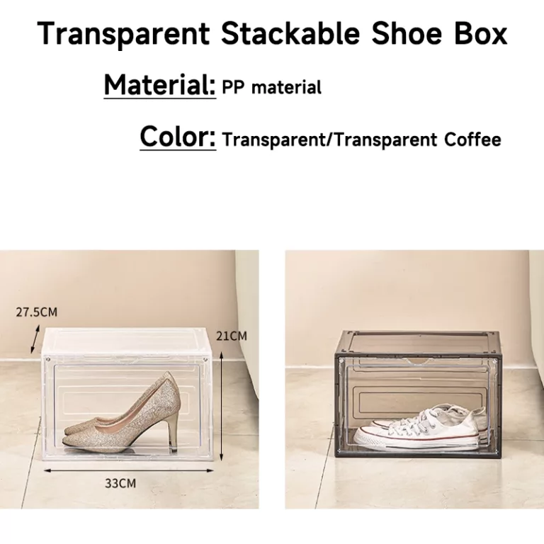 Stackable Shoe Box Combination Shoe Cabinet Household Magnetic Storage Box Non-Acrylic Transparent Shoe Boxes