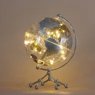 Globe-Transparent-Ambient Light-silver (color)